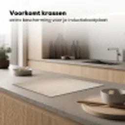 Japandi - Beige - Modern Inductie beschermer vinyl 3mm middel -sfeer1
