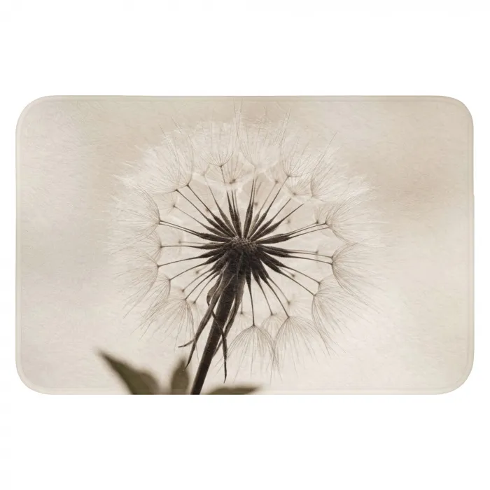 Paardenbloem - Minimalistisch - Wit WCmat klein -3d