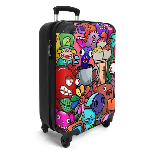 Monstervrienden Festijn Koffer - NBS - Handbagage middel -productfoto_3d