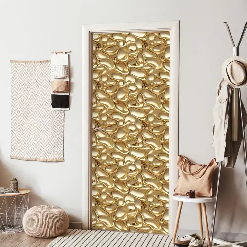 Abstract - Modern - Goud deurposter klein 289 -sfeer6