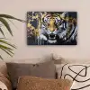 Tijger - Verfspatten - Goud canvas 2cm klein -sfeer1