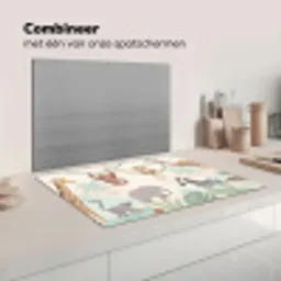 Jungle - Dieren - Groen Inductie beschermer vinyl 3mm klein -wsfeer7_website