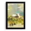 Schaap - Weide - Groen fotolijst zwart zonder passe partout klein -3d