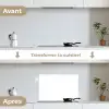 Grafisch - Patroon - Modern - Fijnstijl keuken achterwand spatscherm klein 900 -voor_na_FR