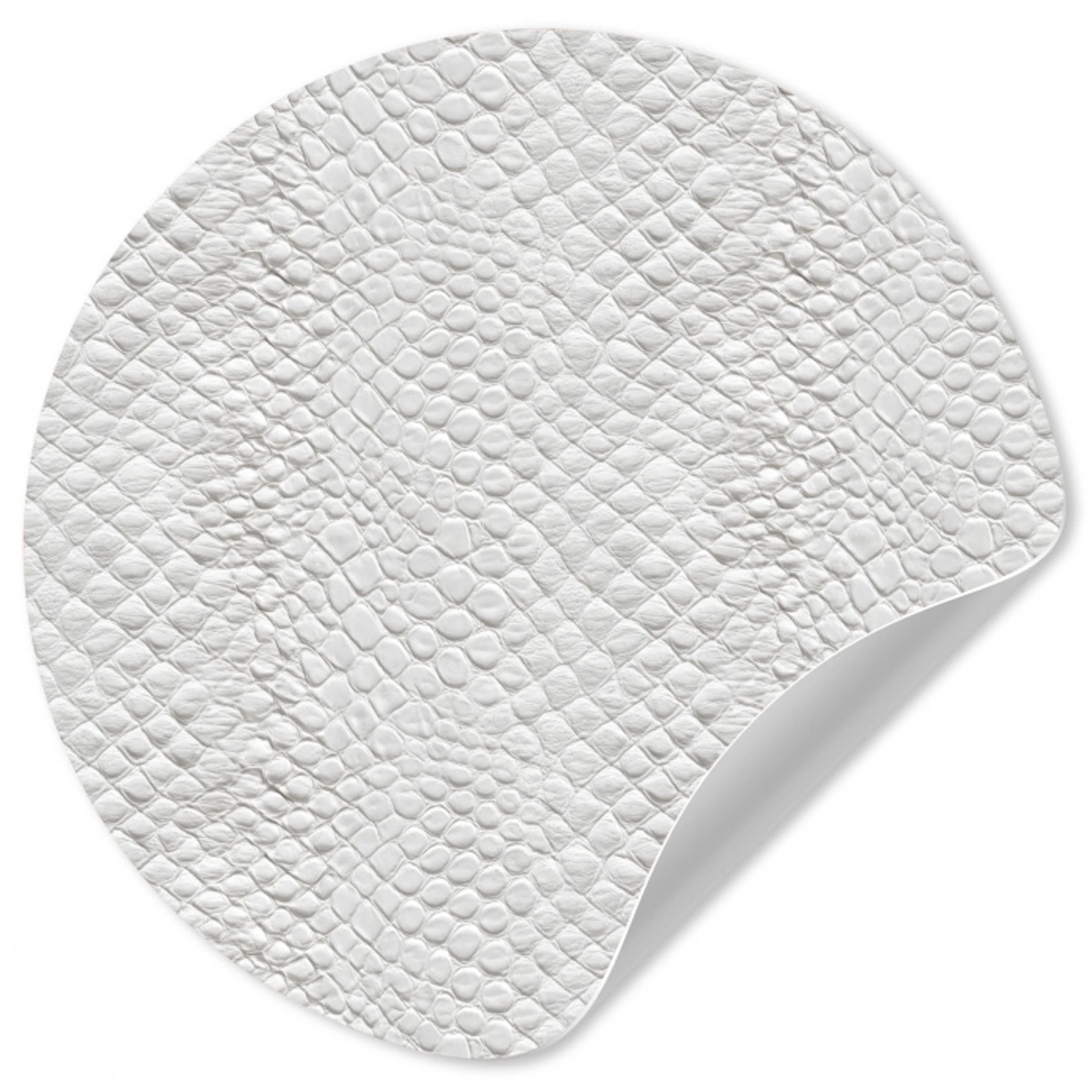 Slang - Patroon - Wit Wandcirkel behangsticker klein 186 -3d