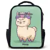 Kawai - Alpaca - Groen Rugzak - Zwart middel -3d