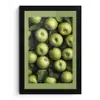 Appels - Groen - bladeren fotolijst zwart zonder passe partout klein -3d
