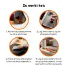 Abstract - Landschap - Golven Inductie beschermer vinyl 3mm klein -zzzzzzz-td-werking