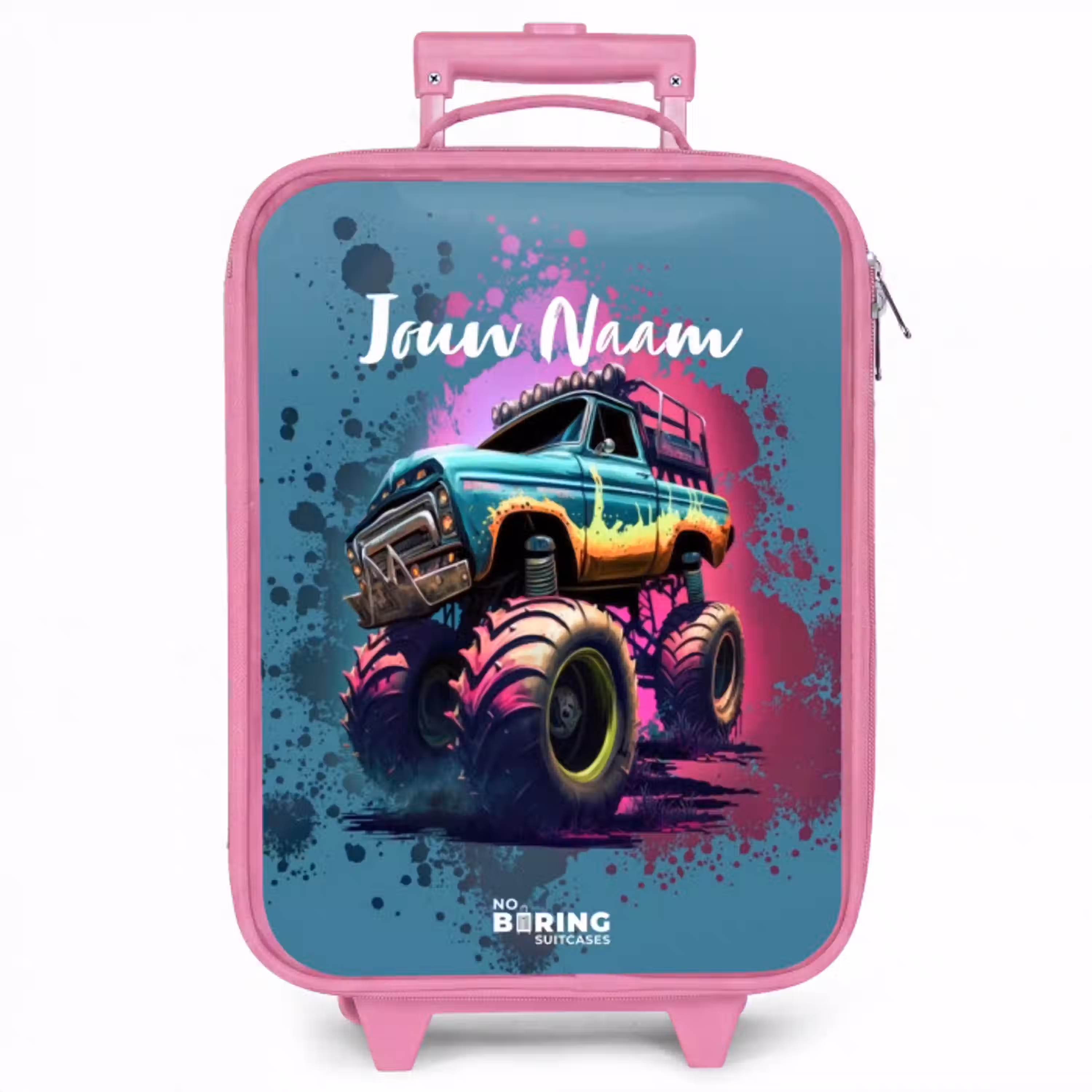 Monster Wheels Kinderkoffer - Roze klein -zzz_website3d