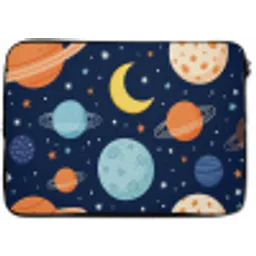 Ruimte - Planeten - Kleurrijk laptophoes neopreen klein -zkaufland3dotto