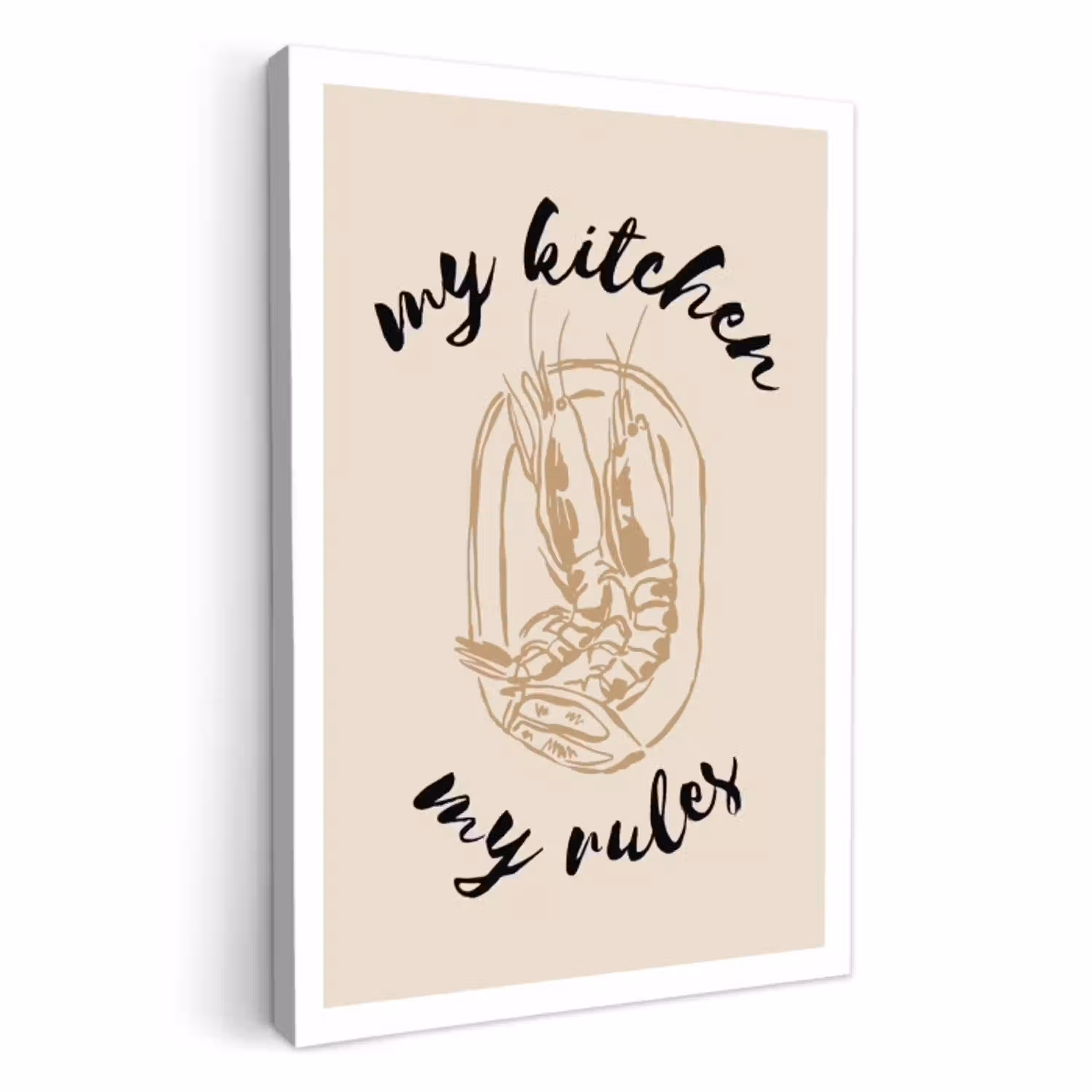 Garnaal Geboden KitchenYeah - Keuken - Canvas klein -3d