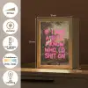Klassiek - Humor - Roze Light Box met kabel (Tafellamp) klein -USP_NL