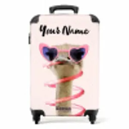 Sierk Struisvogel Roze NBS - Handbagage koffer - Kinderen Unisex middel -productfoto_recht