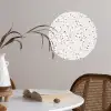 Terrazzo -  Patroon  -  Créme Wandcirkel behangsticker klein 186 -sfeer3