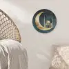 Moskee - Halve maan - Goud - Ramadan - Islamitische Akoestische PET Vilt - Rond klein -sfeer4