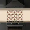 Waaier - Motief - Kleurrijk keuken achterwand spatscherm klein 900 -sfeer1