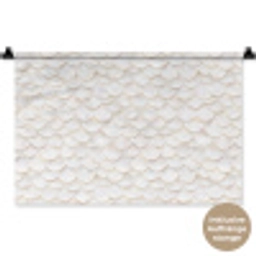 Schubben - Wit - Elegant Wandkleed katoen klein 269 -t3d_DE