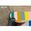 Stroken - Blauw - Patroon - Abstract Placemat vinyl groot -closeup