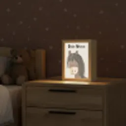 Paard - Dier - Pastel kleuren - Paarden Light Box met kabel (Kinderlampje) klein -sfeer1_kind
