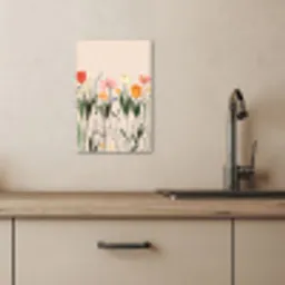 Pasteltinten - Bloemen - Illustratie KitchenYeah - Keuken - Canvas klein -sfeer2