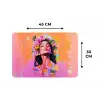 Portret - Bloemenkroon - Vrouw Placemat vinyl groot -specs