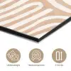 Beige - Aardspatroon aluminium wit klein -closeup_NL