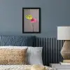 Planten - Anthurium - Groen - Roze fotolijst zwart zonder passe partout klein -sfeer3