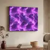 Paars - Bliksem - Wolken Textielframe - compleet frame klein 947 -sfeer3
