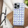 Borden - Bloemen - Patroon - Blauw Hoesje iPhone 16 Pro Max met koord klein 804 -sfeer4
