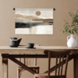 Minimalistisch - Landschap - Dimensie Wandkleed katoen klein -sfeer6