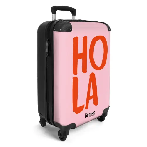 Quotes - Hola licht roze NBS - Handbagage koffer - Kinderen Unisex middel -productfoto_3d