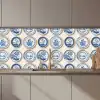 Borden - Bomen - Planten - Blauw keuken achterwand 2 middel 871 zz_3dshopping