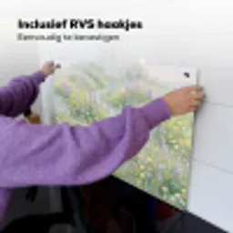 Bloemenveld - Heuvels - Kleurrijk Inductie beschemer met haakjes klein -ky-ophangen-nl
