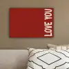 Schuin - Loveyou - Rood canvas 2cm klein -sfeer3