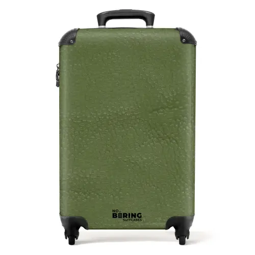 Lederen look apple groen NBS - Handbagage koffer - Kinderen Unisex middel -productfoto_recht