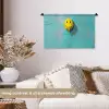 Ballon - Geel - Smiley Wandkleed katoen klein -sfeer1