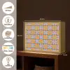 Bloemen - Retro - Patroon - Kleurrijk Light Box met batterij (Wandlamp) middel 907 -USP_websiteoverzichtNL