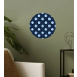 Klassiek - Dots - Blauw Wandcirkel behangsticker klein 186 -sfeer2