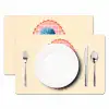 Bloemen - Blauw - Lijst - Bladeren Placemat vinyl groot -zzsfeer2_Kitchenyeah-website