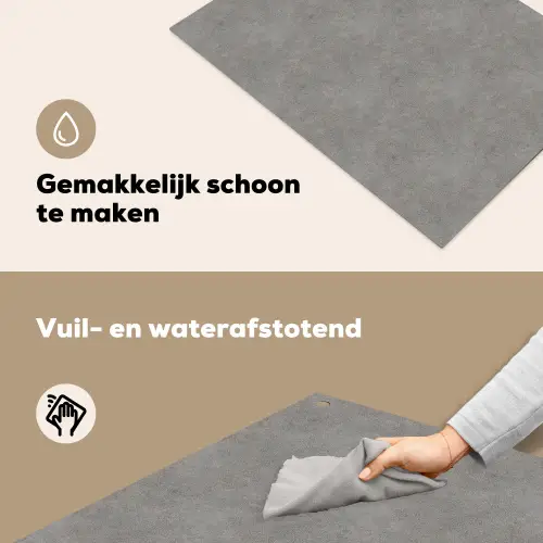 Industrieel - Patroon - Beton Inductie beschemer met haakjes klein 777 -ky-schoon-nl
