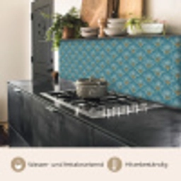 Symmetrisch - Patroon - Blauw keuken achterwand 2 middel 871 -usp_DE