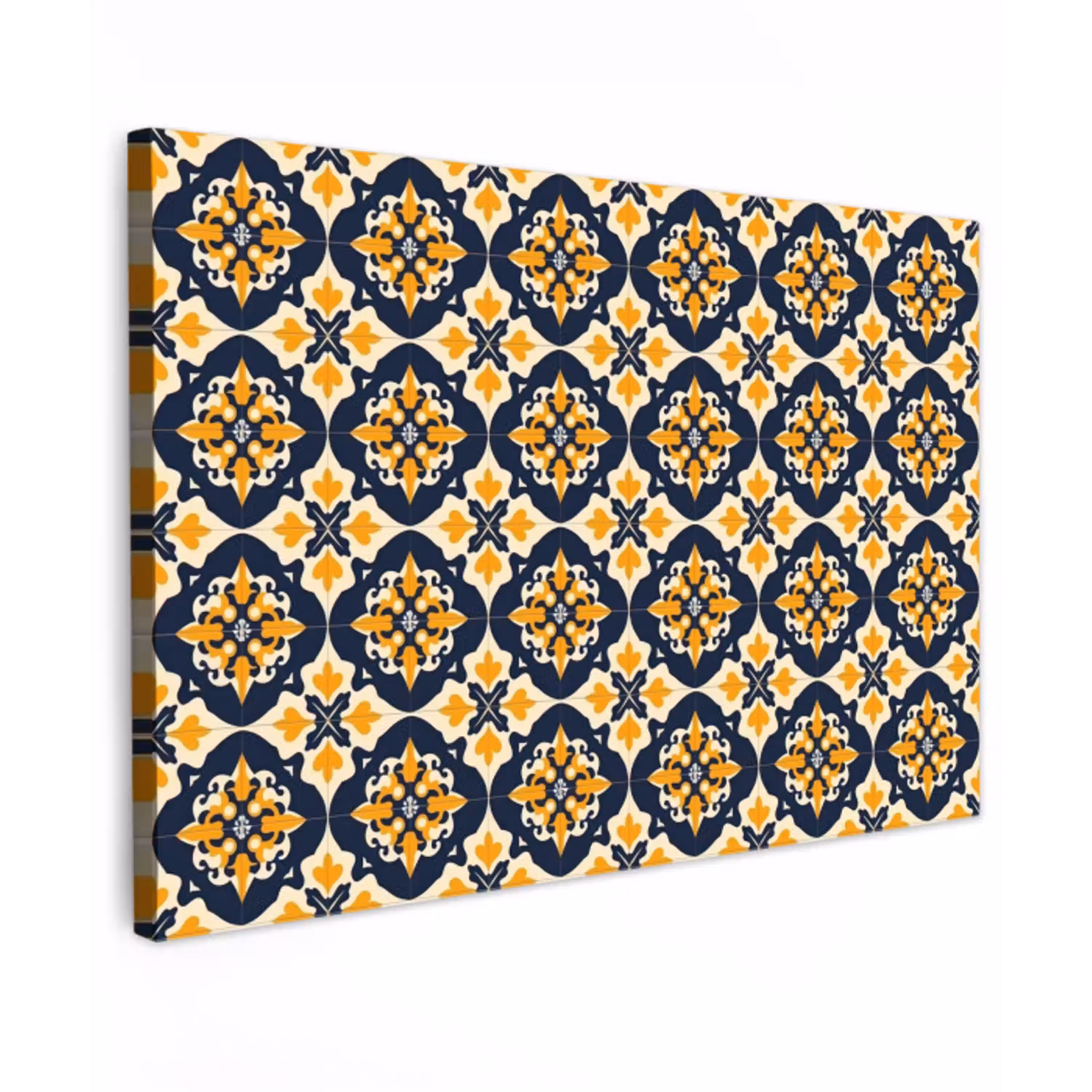 Patroon - Siertegel - Kleurrijk canvas 2cm klein 34 -z3d