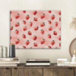 Aardbei - Patroon - Roze PET vilt klein 837 -sfeer1