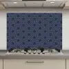 Patroon - Blauw - Geometrisch keuken achterwand spatscherm klein 900 -3d_website