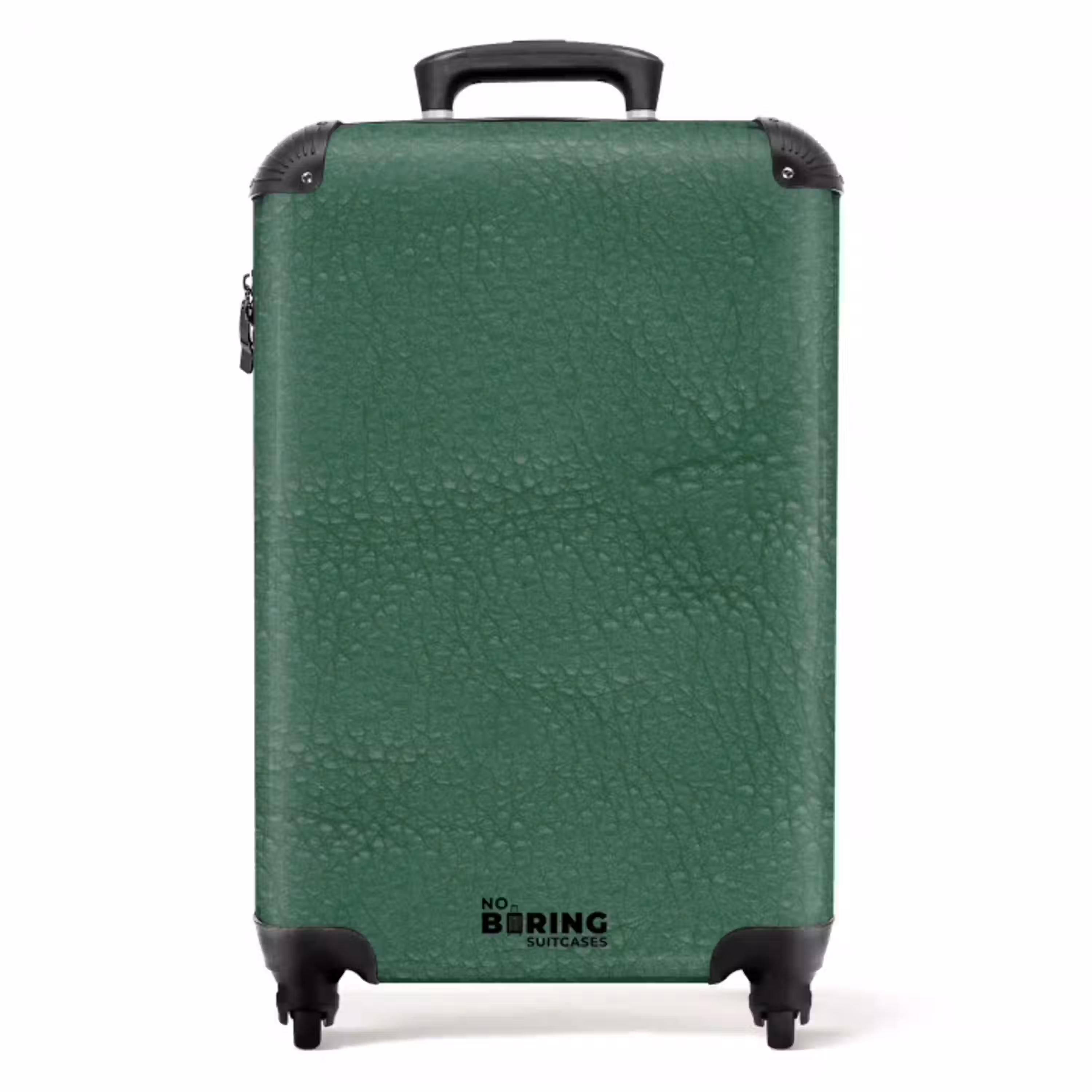 Lederen look kleur groen NBS - Handbagage koffer - Volwassenen Unisex middel -productfoto_recht
