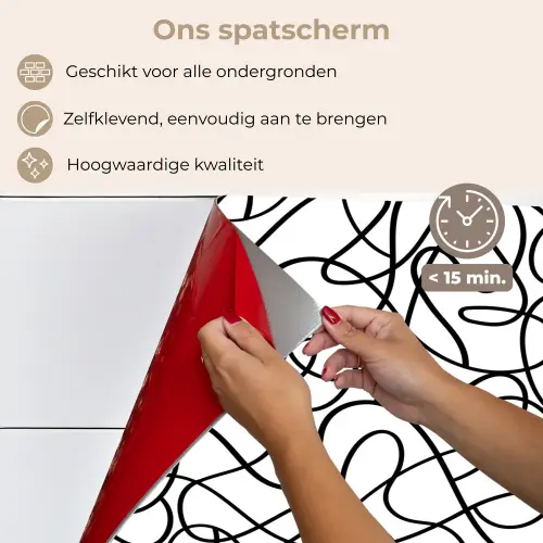 Lustlijnen - Vloeiend - Energiek keuken achterwand spatscherm klein 900 -spatscherm_NL