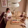 Groep olifanten - Open vlakte - Zon Dienblad Rechthoek middel -sfeer4