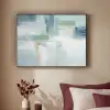 Verf - Moderne kunst - Abstract - Grijs Textielframe - compleet frame klein -sfeer1