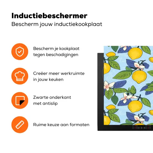 Illustratie - Citroen - Patroon Inductie beschermer vinyl 3mm klein 276 -zzzzzzz-td-ups