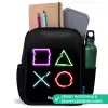 Knoppen van een gameconsole Rugzak - Zwart middel -inhoud_NL